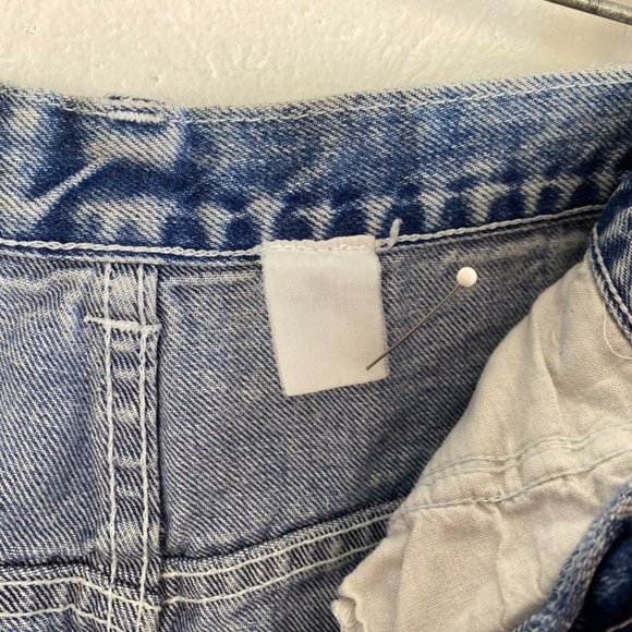 Vintage 80s Tioga Sport Womens Denim Skirt Size 6 Conchos Western Lace Up Slits - Picture 10 of 10